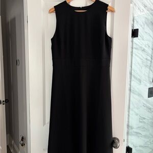 Ann Taylor Black Sleeveless Sheath Dress